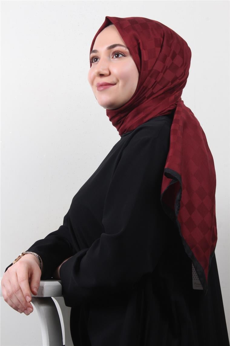 Lotus İpeksi Şal 2746-21 Bordo