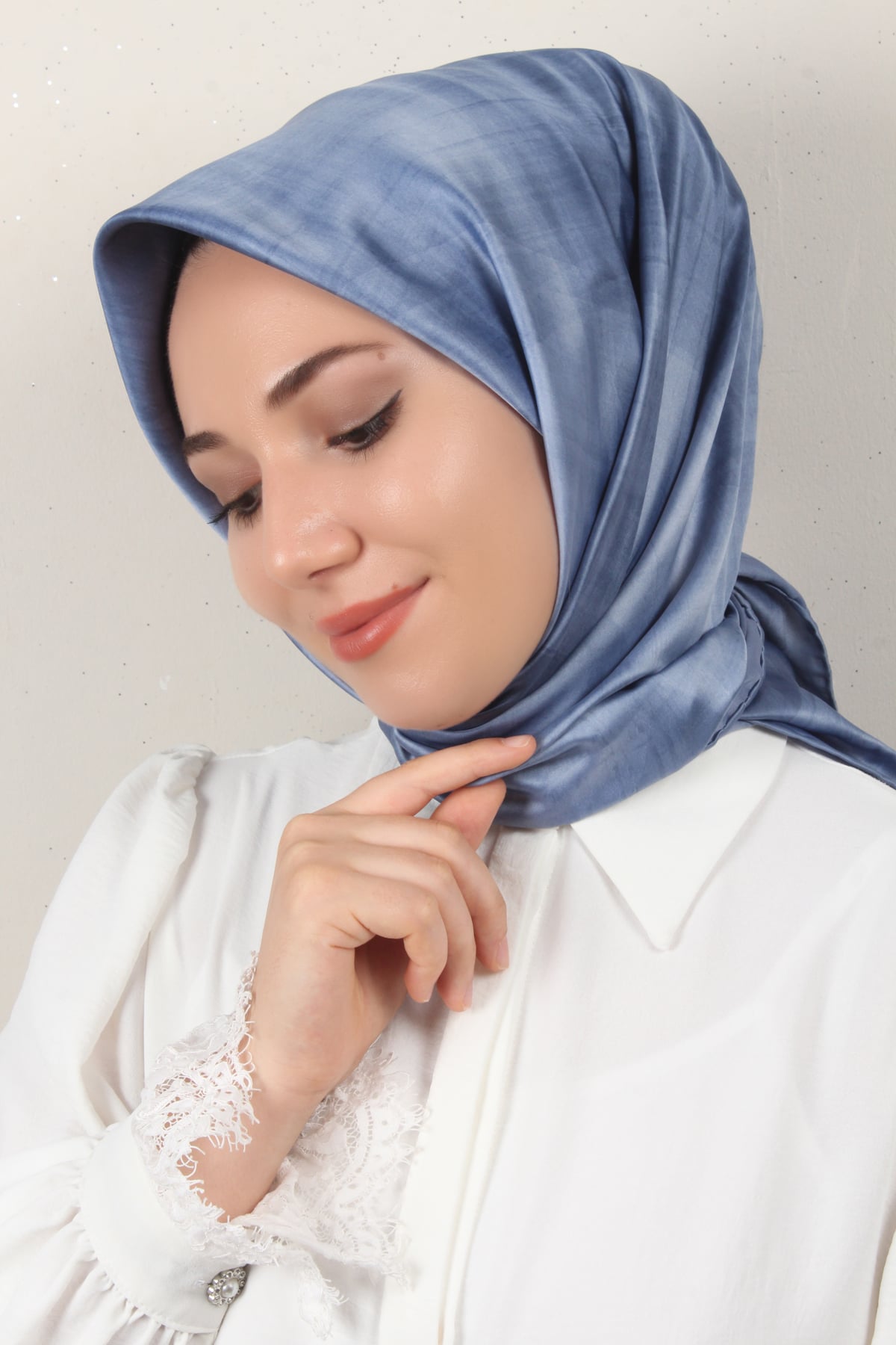 Luxer Eşarp 3619-2 İndigo