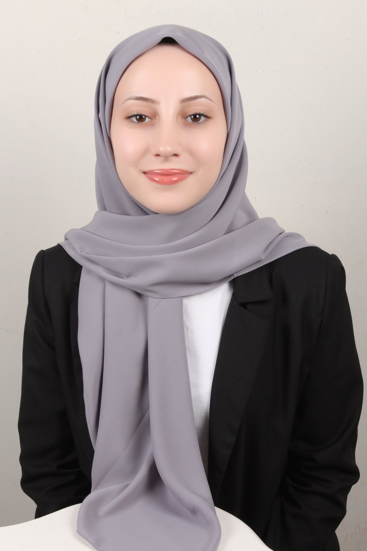 Medine İpeği Eşarp 1871-29 Duman