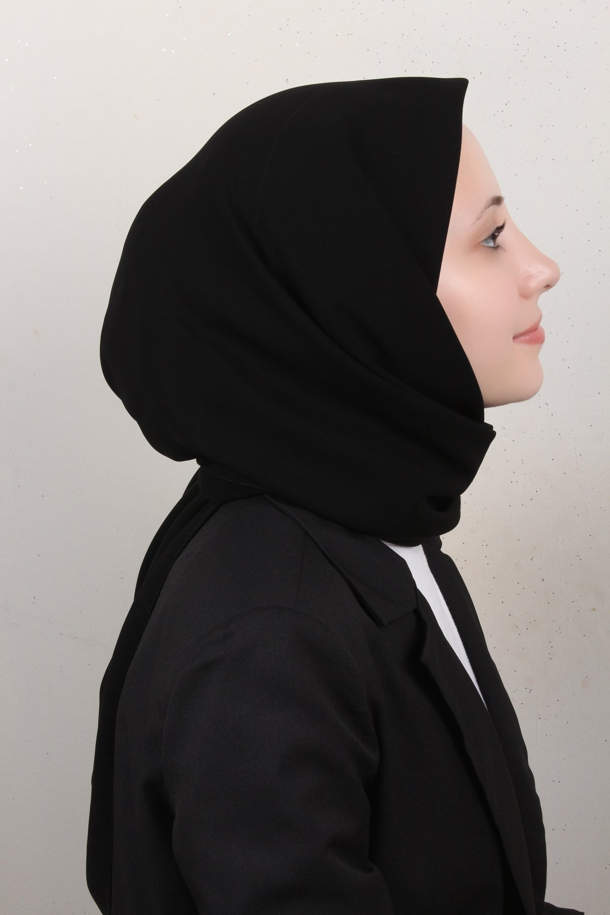 Medine İpeği Eşarp 1871-31 Siyah