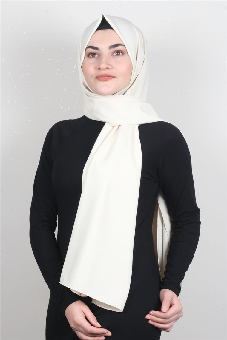 Medine İpeği Şal Lux 1363-14 Krem