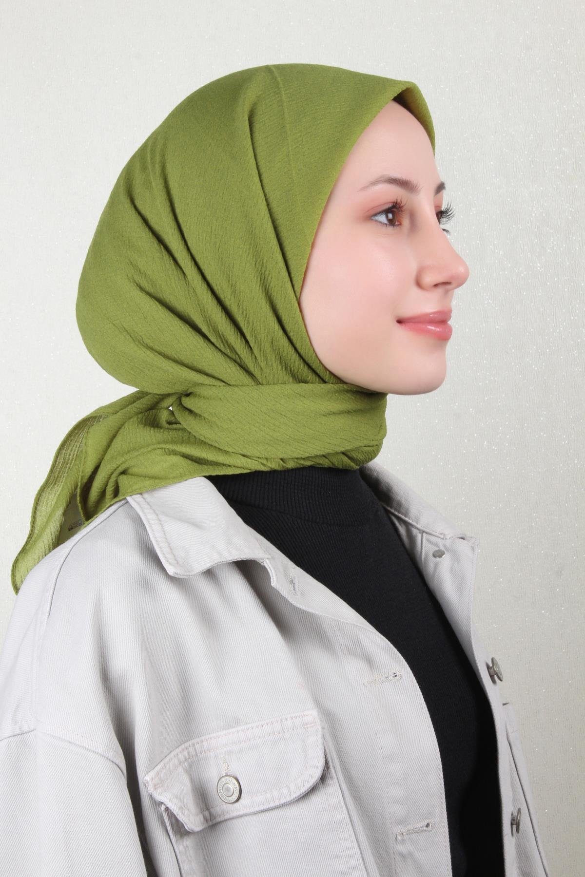 Mio Eşarp 3082-61 Yağ Yeşili