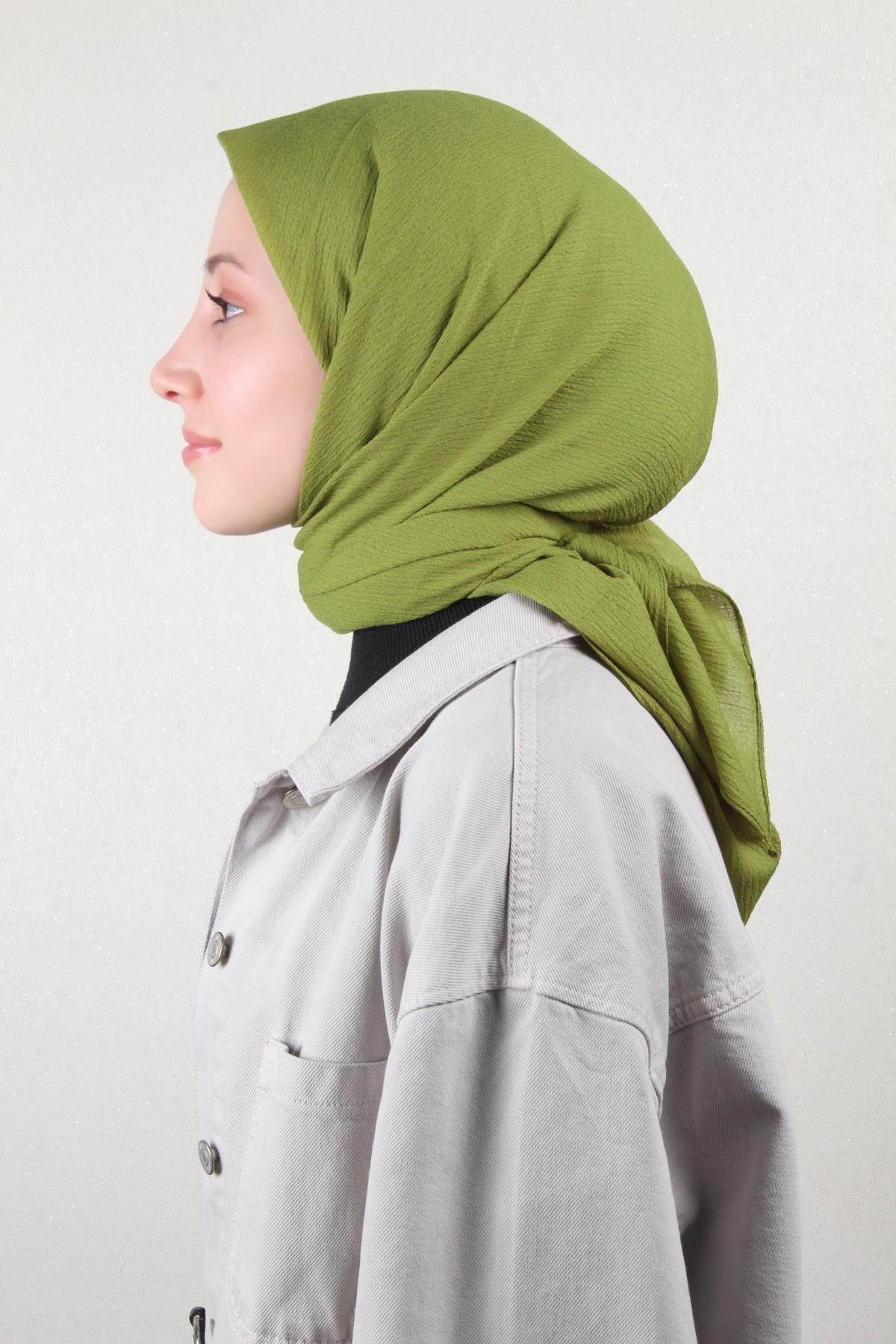 Mio Eşarp 3082-61 Yağ Yeşili