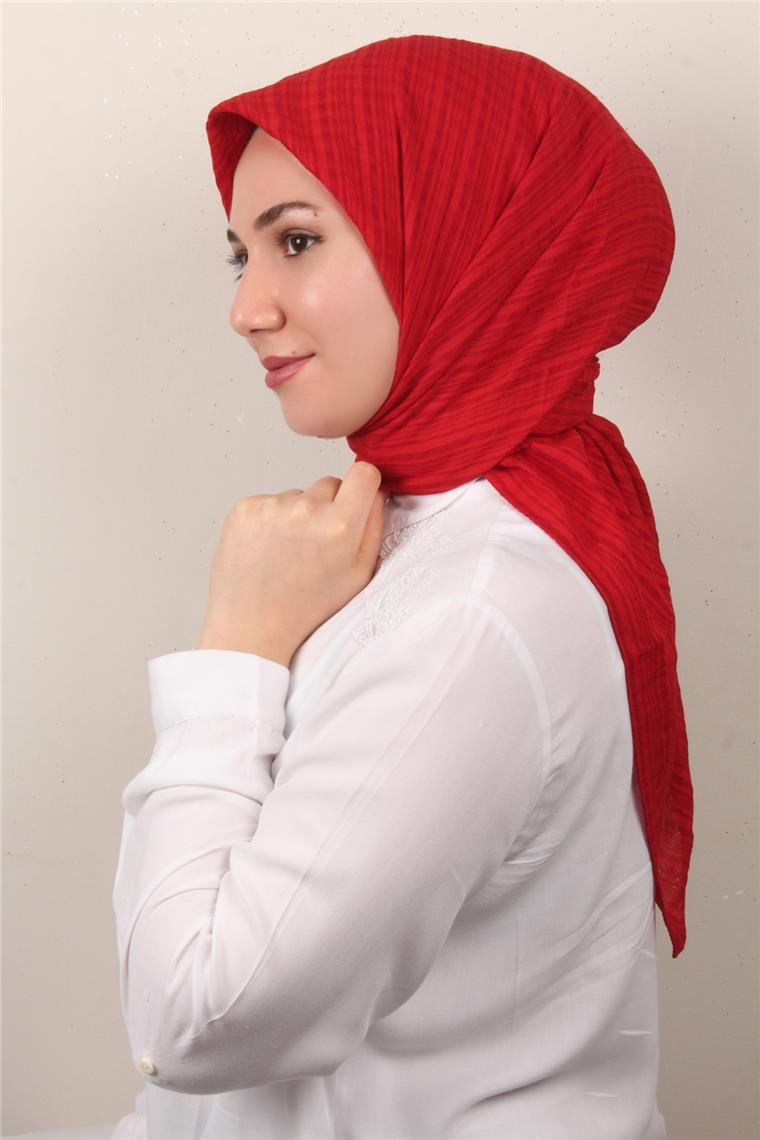 Mistik Pamuk Eşarp 4101-28 Kırmızı