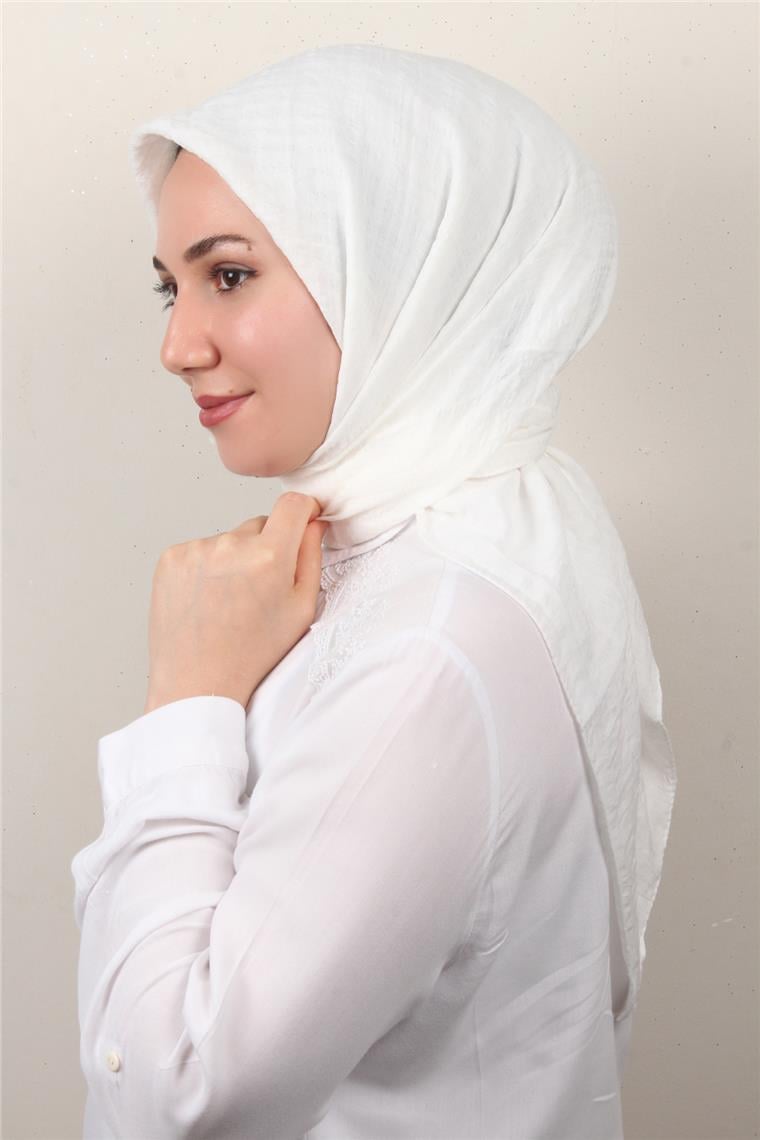 Mistik Pamuk Eşarp 4101-29 Beyaz 