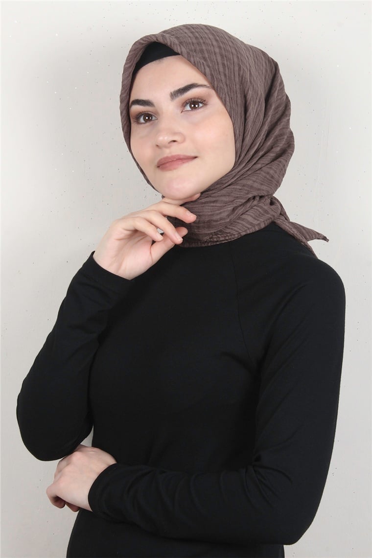 Mistik Pamuk Eşarp 4101-3 Sütlü Kahve