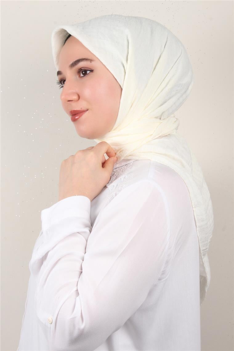Mistik Pamuk Eşarp 4101-34 Ekru