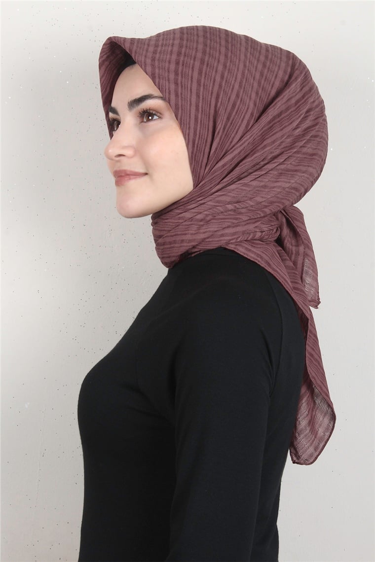 Mistik Pamuk Eşarp 4101-4 Marsala