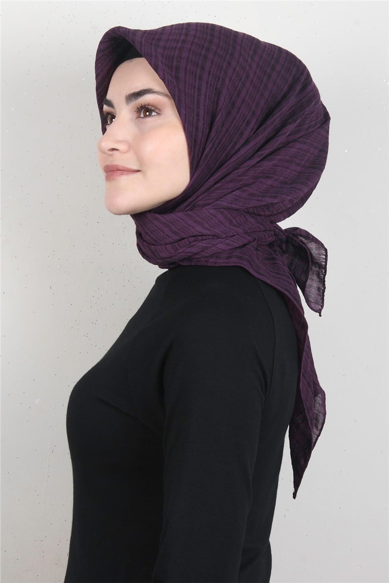 Mistik Pamuk Eşarp 4101-9 Mor