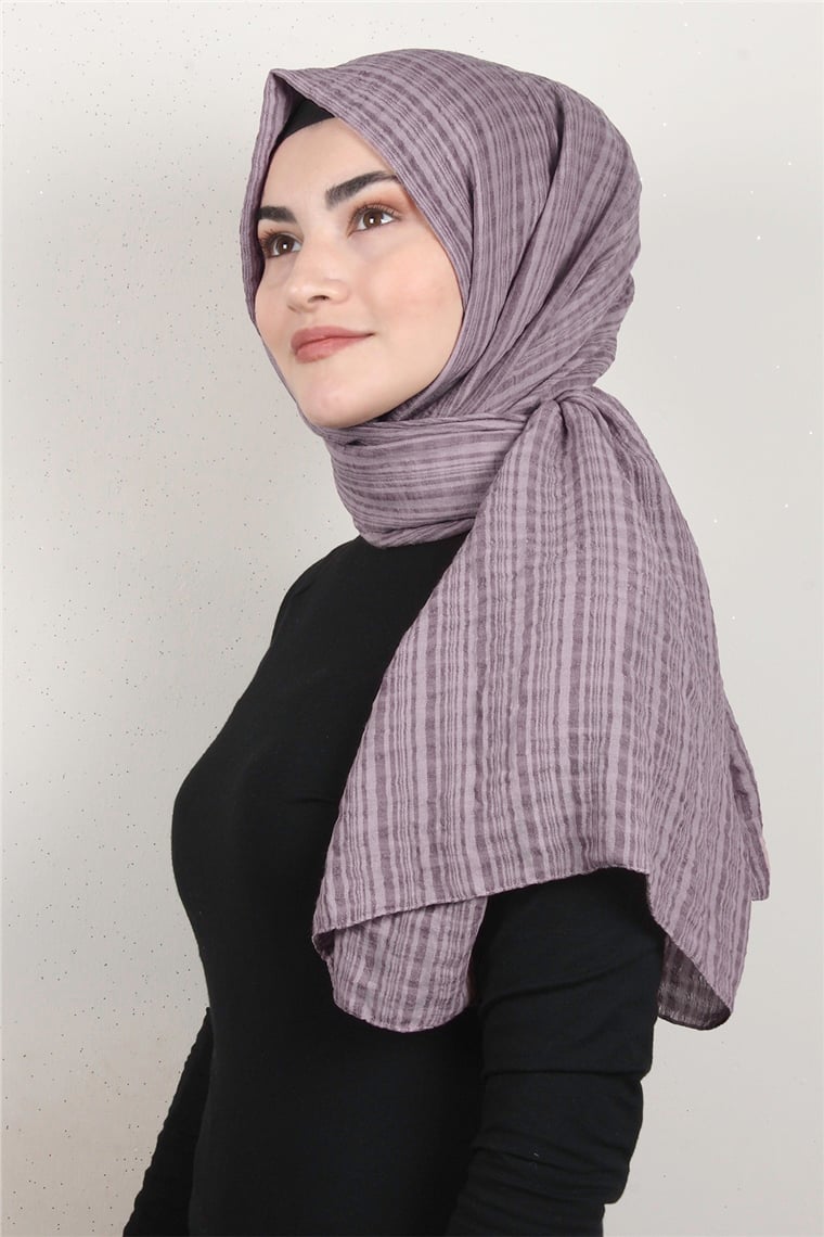 Mistik Pamuk Şal 2626-2 Lila