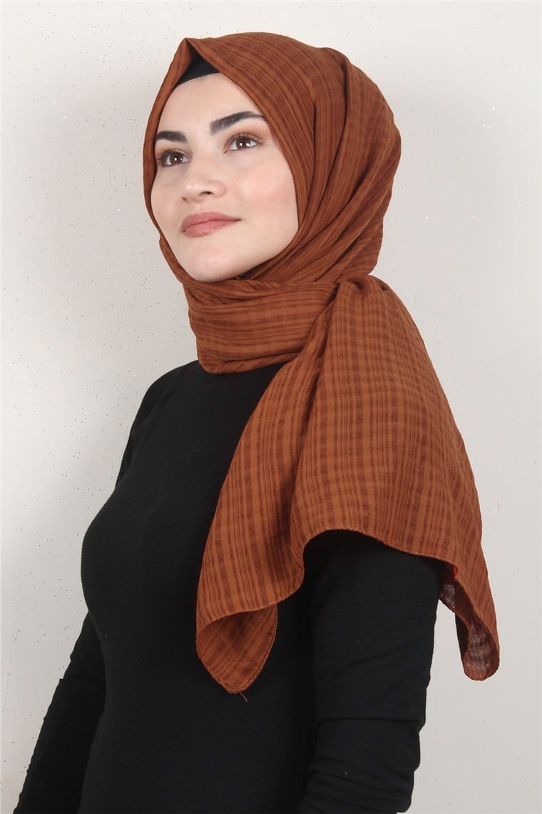 Mistik Pamuk Şal 2626-4 Kiremit
