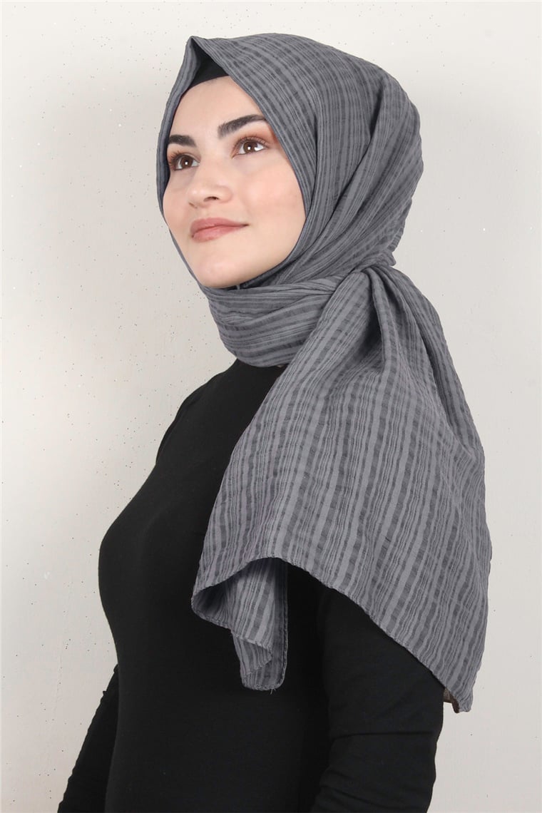 Mistik Pamuk Şal 2626-8 Gümüş