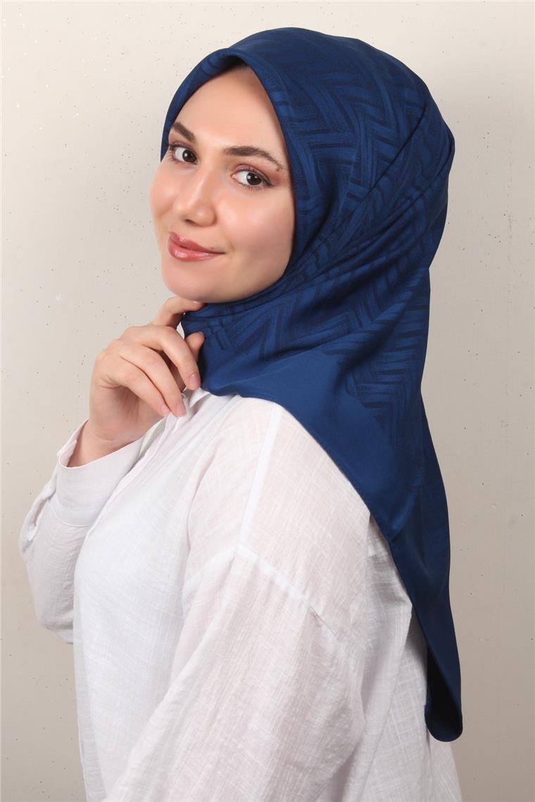 Modakaşmir İpeksi Jakar Eşarp 5355-10 Lacivert