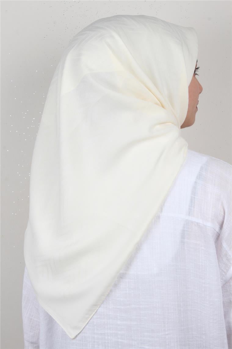 Modakaşmir İpeksi Jakar Eşarp 5355-16 Ekru