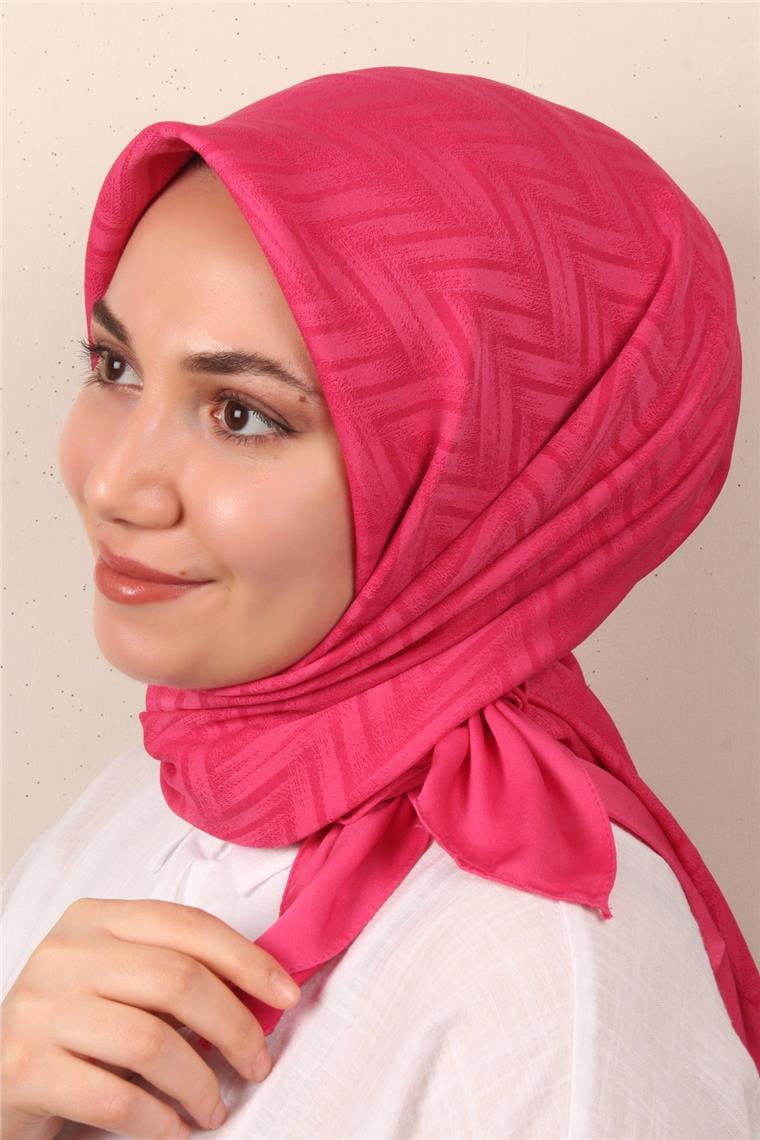 Modakaşmir İpeksi Jakar Eşarp 5355-4 Şeker Pembe