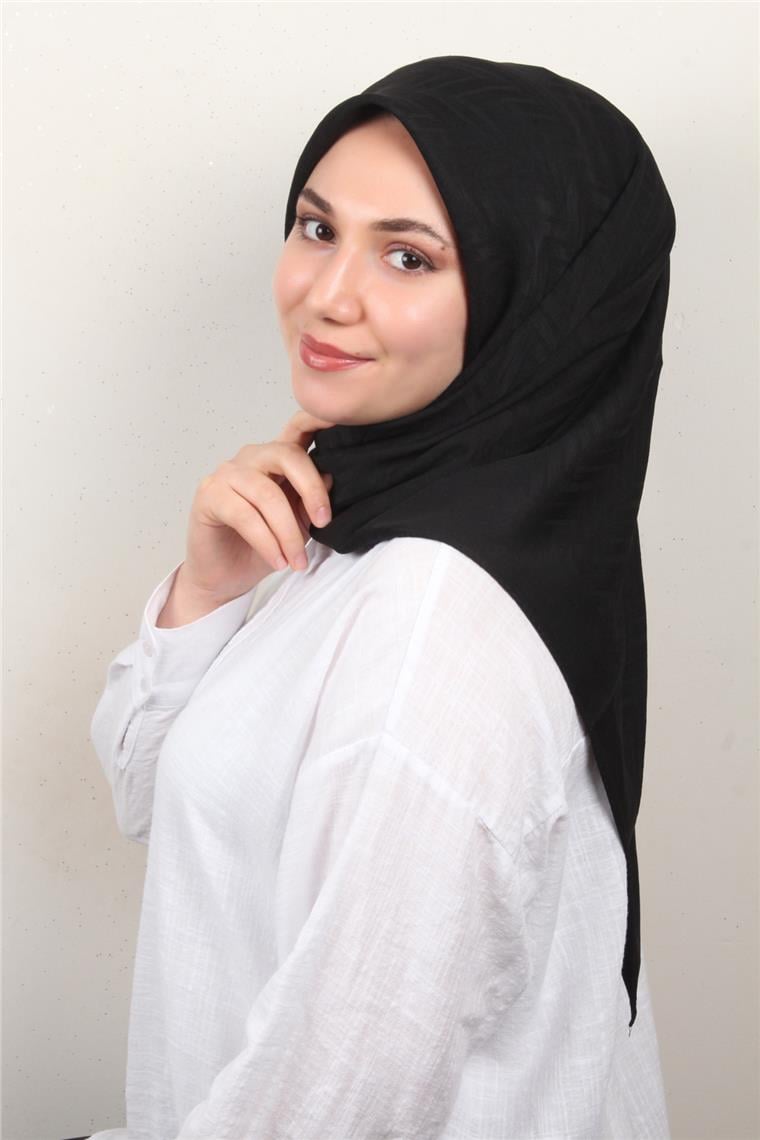 Modakaşmir İpeksi Jakar Eşarp 5355-9 Siyah