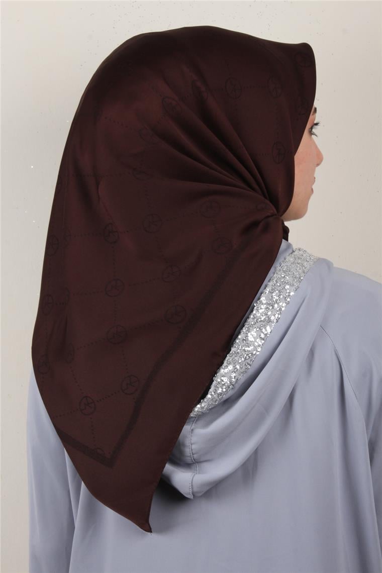 Modakaşmir İpeksi Jakar Eşarp 5357-15 Acı Kahve