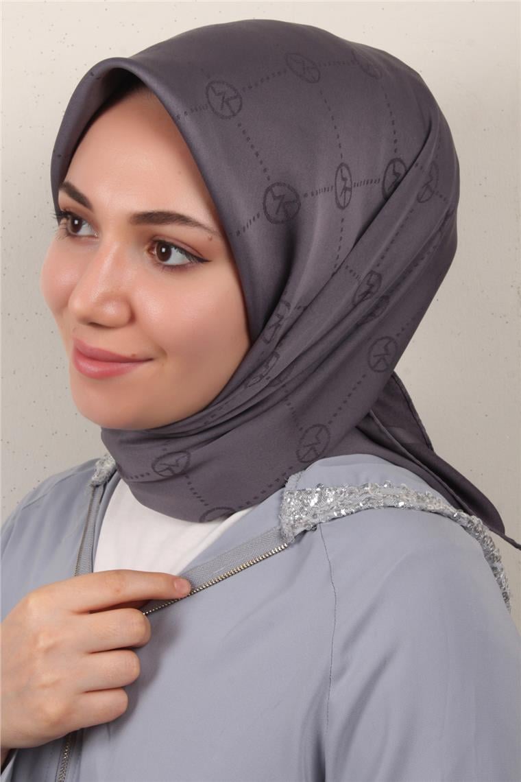 Modakaşmir İpeksi Jakar Eşarp 5357-16 Koyu Buz Mavisi