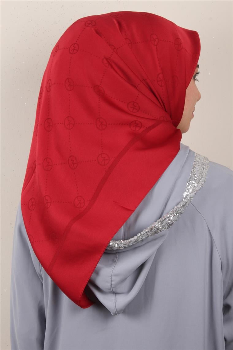 Modakaşmir İpeksi Jakar Eşarp 5357-19 Kırmızı