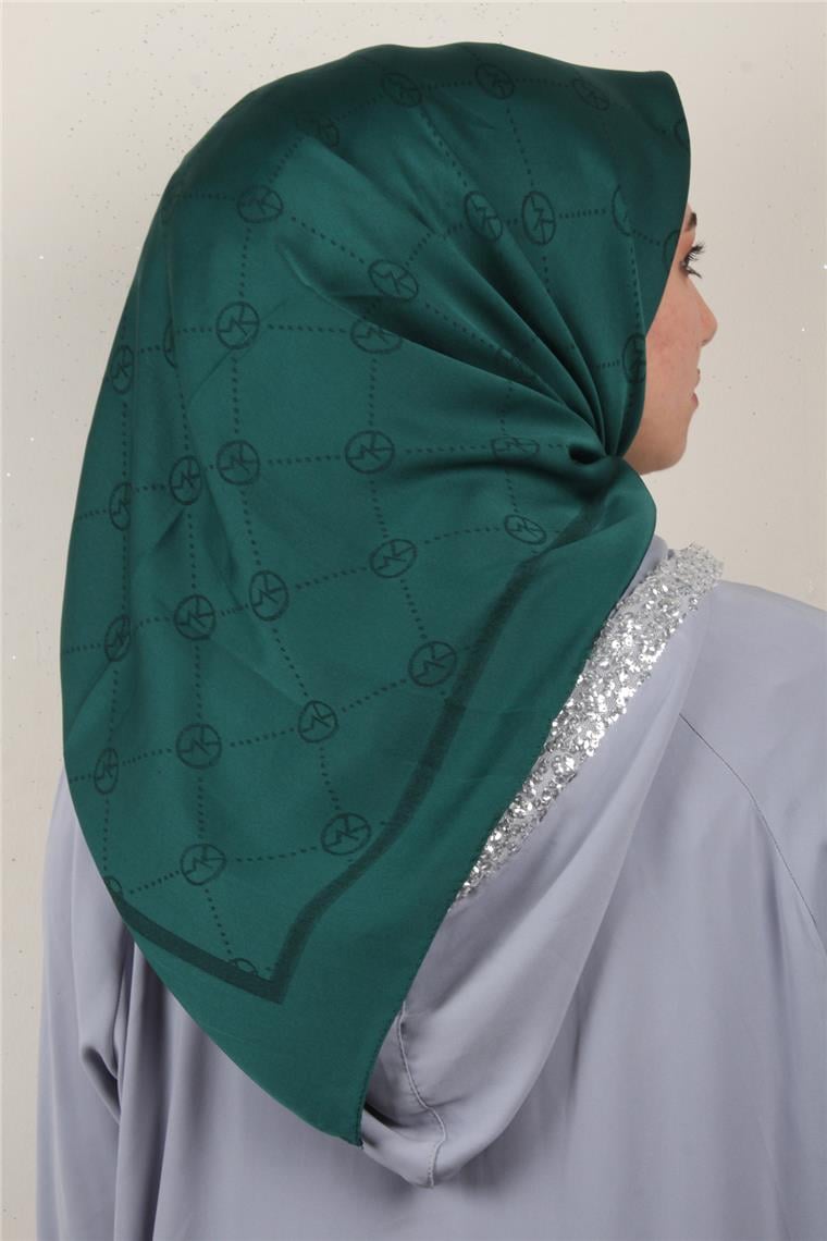 Modakaşmir İpeksi Jakar Eşarp 5357-25 Zümrüt