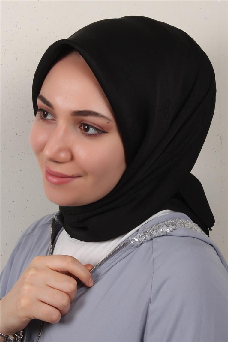 Modakaşmir İpeksi Jakar Eşarp 5357-9 Siyah