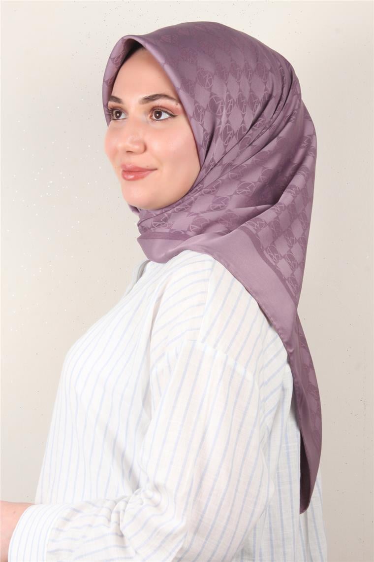 Modakaşmir Mk Desen Eşarp 5354-11 Eflatun
