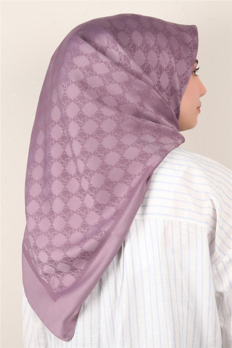 Modakaşmir Mk Desen Eşarp 5354-11 Eflatun