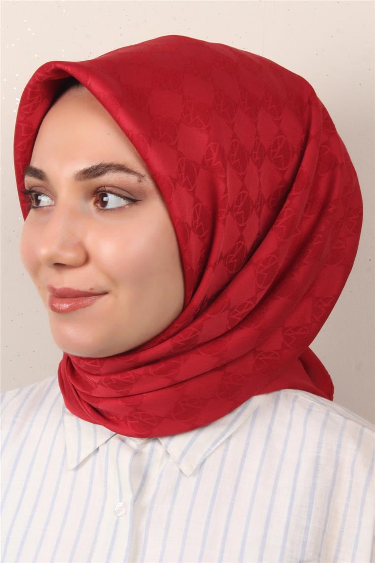 Modakaşmir Mk Desen Eşarp 5354-22 Kırmızı