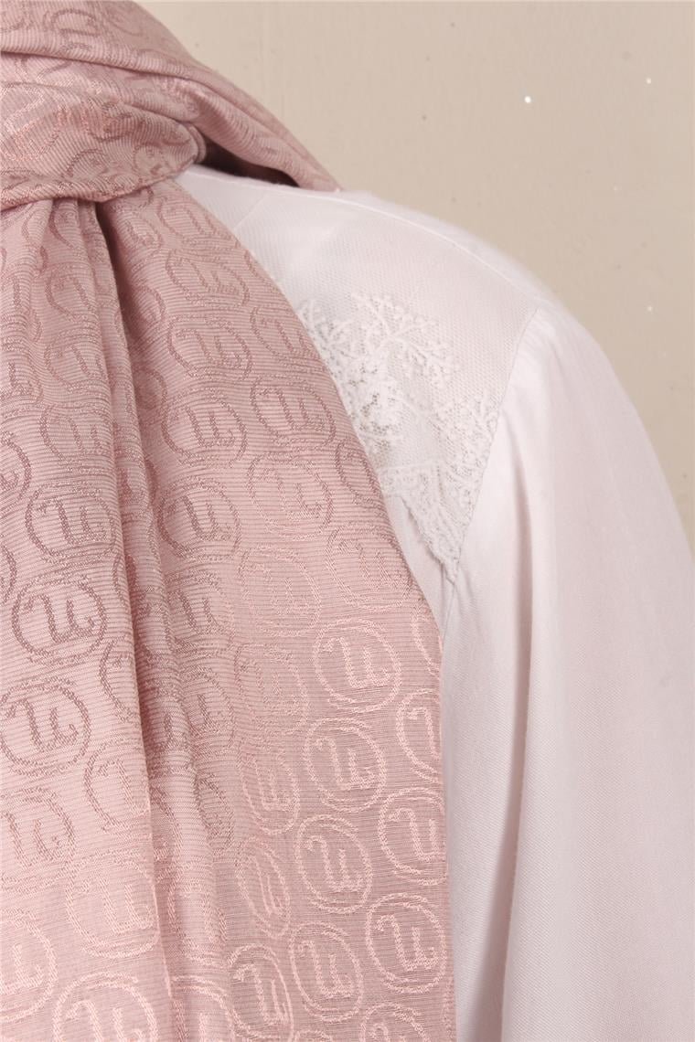Monogram Şal 145-39 Açık Pudra