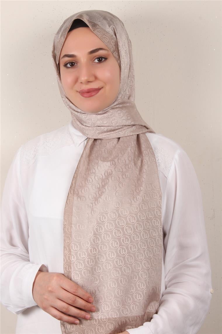 Monogram Şal 145-40 Taş