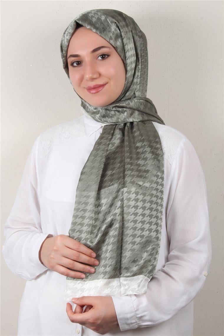 Monogram Şal 149-20 Mint Yeşili