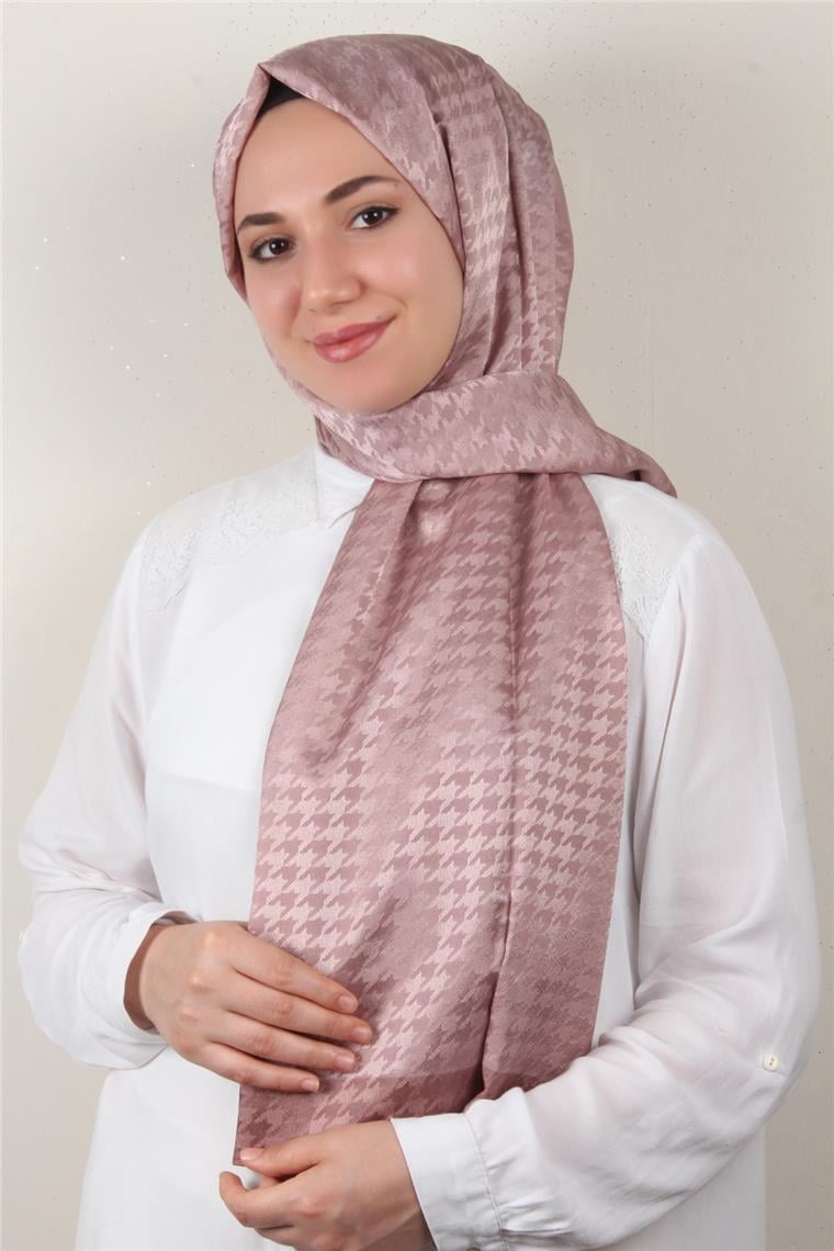 Monogram Şal 149-23 Pudra