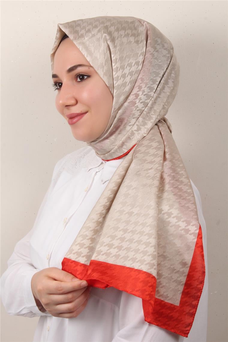 Monogram Şal 149-25 Bej