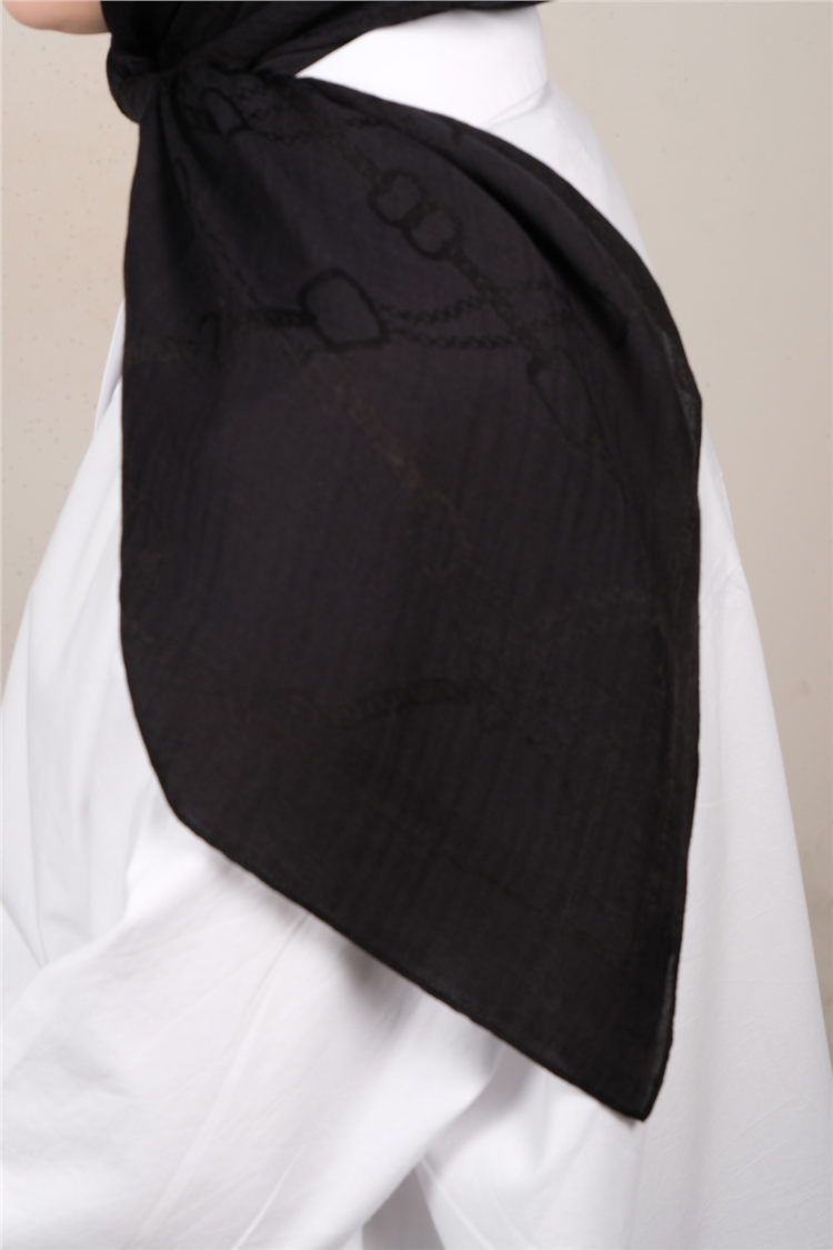 Naia Lyocell Coton Eşarp 1601-12 Lacivert 