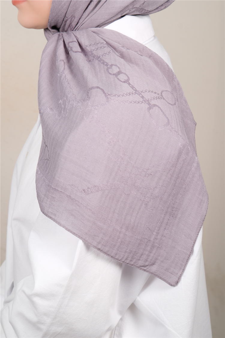 Naia Lyocell Coton Eşarp 1601-3 Gri 