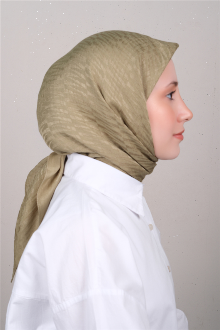 Naia Lyocell Coton Eşarp 8614-7 Olive 