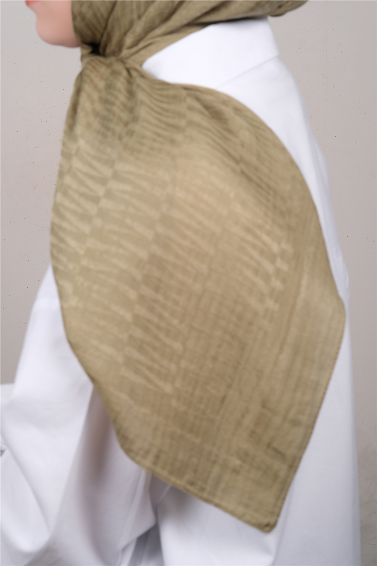 Naia Lyocell Coton Eşarp 8614-7 Olive 