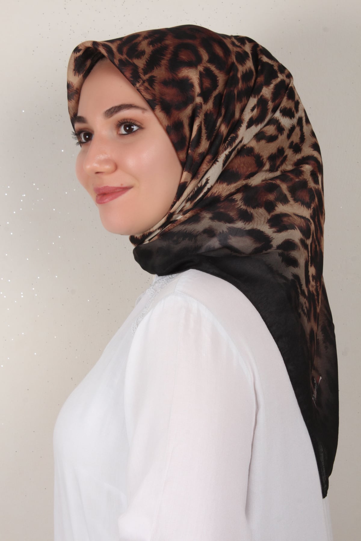 Nirvana Soft Eşarp 3341-6 Siyah-Bal