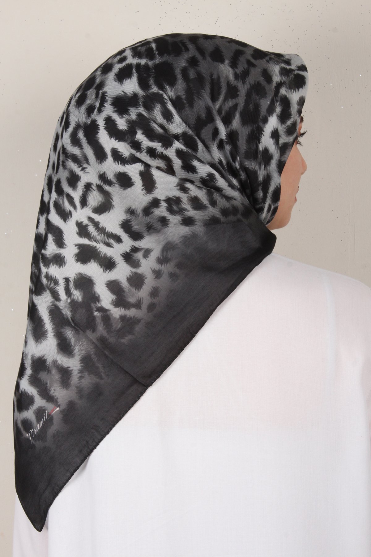 Nirvana Soft Eşarp 3341-9 Siyah-Gri