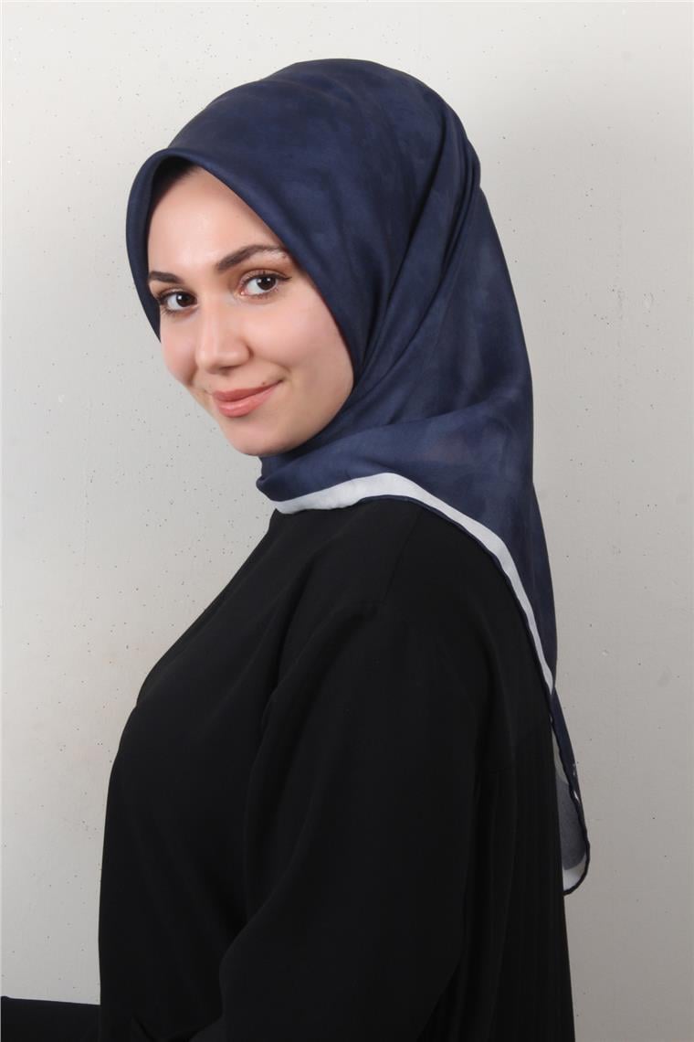 Nirvana Soft Eşarp 8087-16 Lacivert