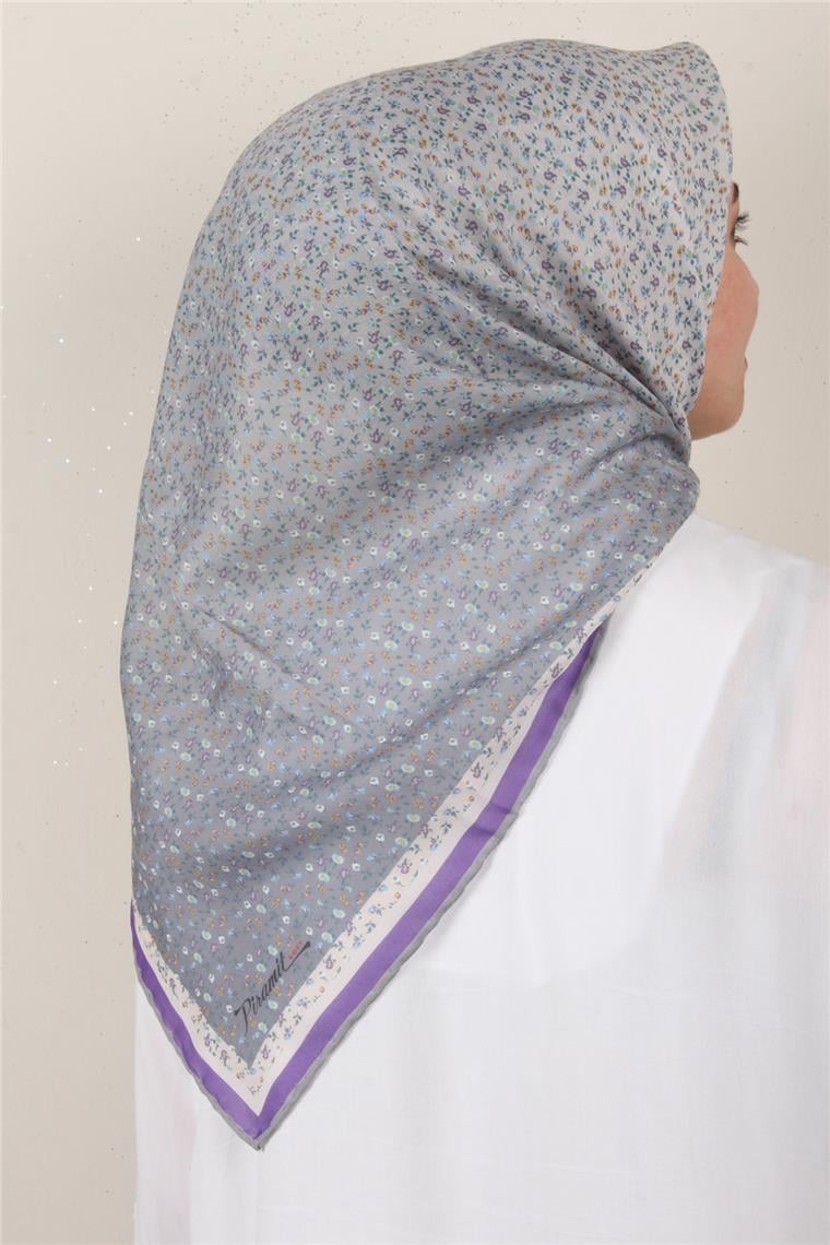 Nirvana Soft Eşarp 8092-4 Gri-Mor