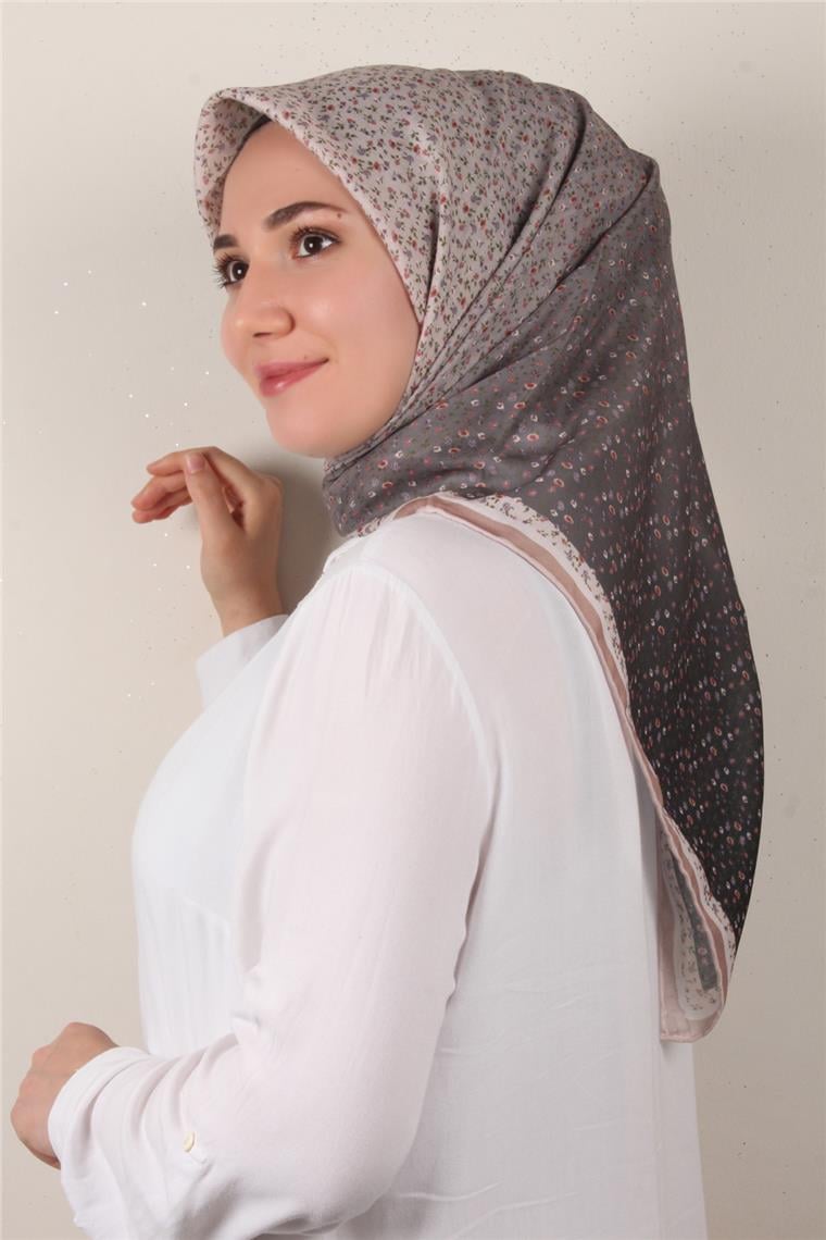 Nirvana Soft Eşarp 8092-9 Füme-Sütlü Kahve