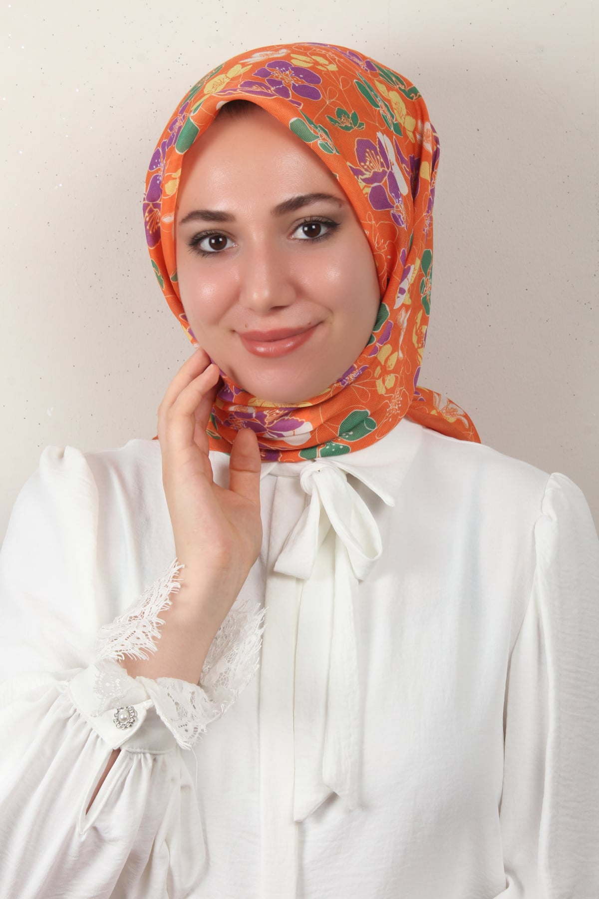 Nirvana Soft Eşarp 8093-11 Turuncu