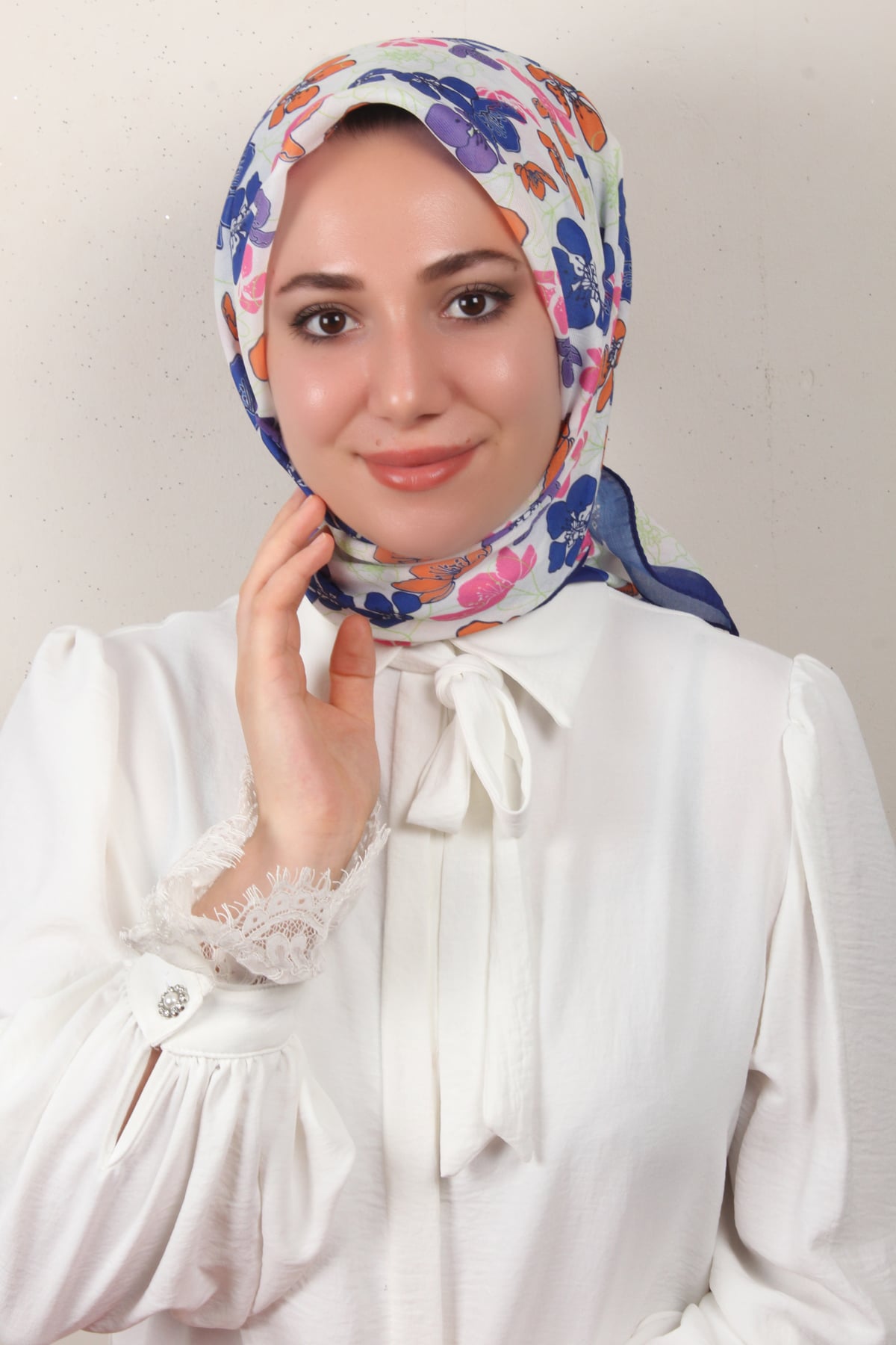 Nirvana Soft Eşarp 8093-13 Mavi