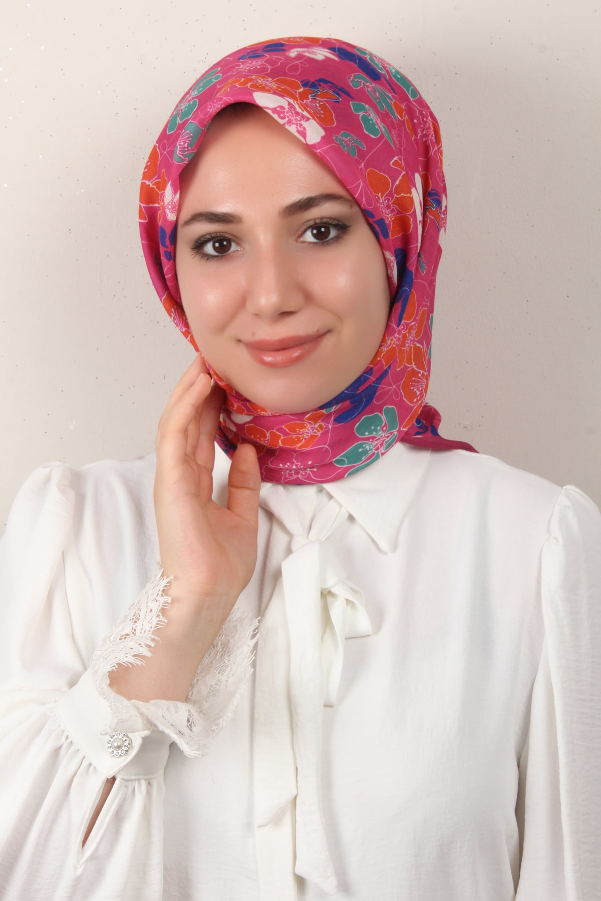 Nirvana Soft Eşarp 8093-14 Fuşya