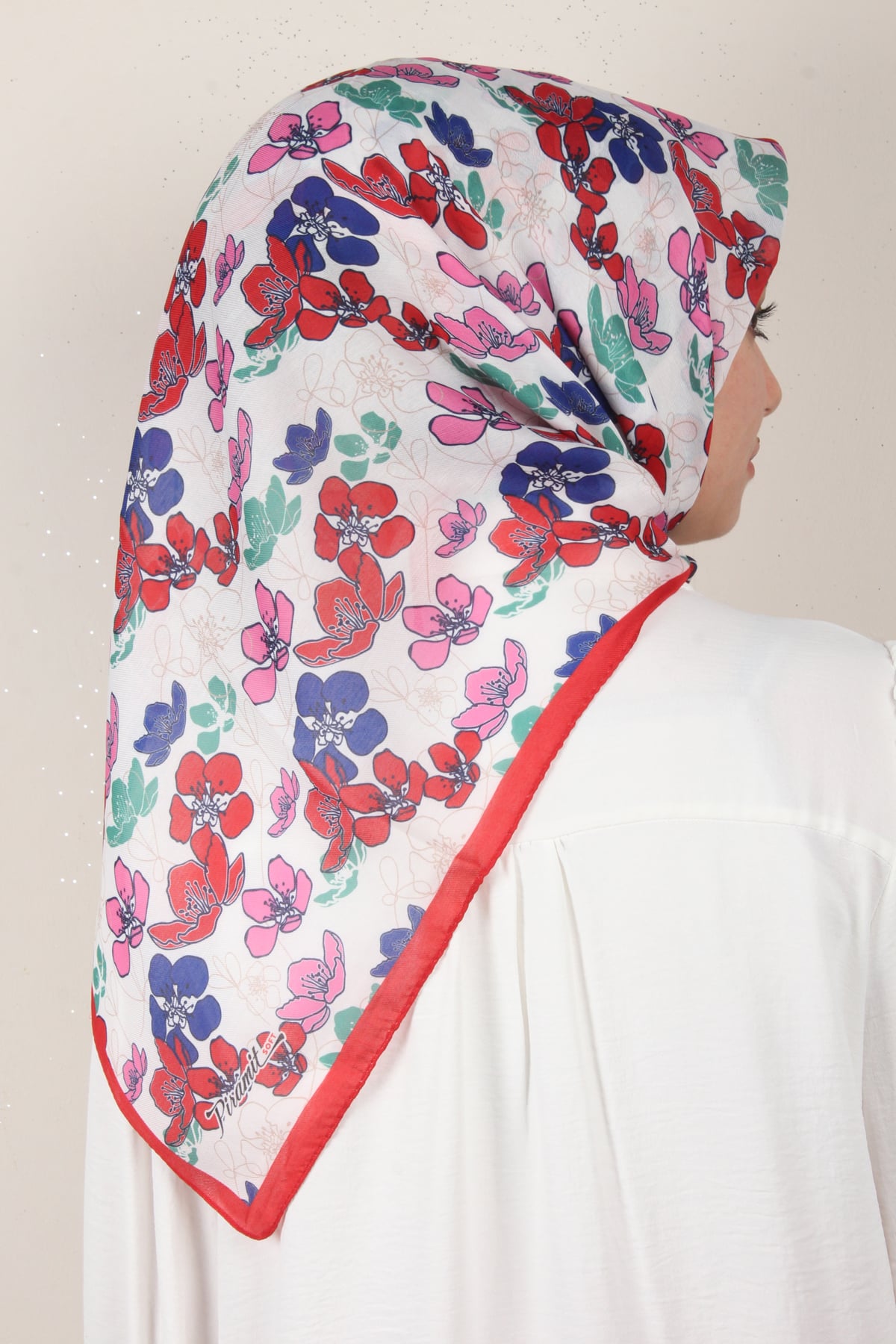 Nirvana Soft Eşarp 8093-3 Kırmızı