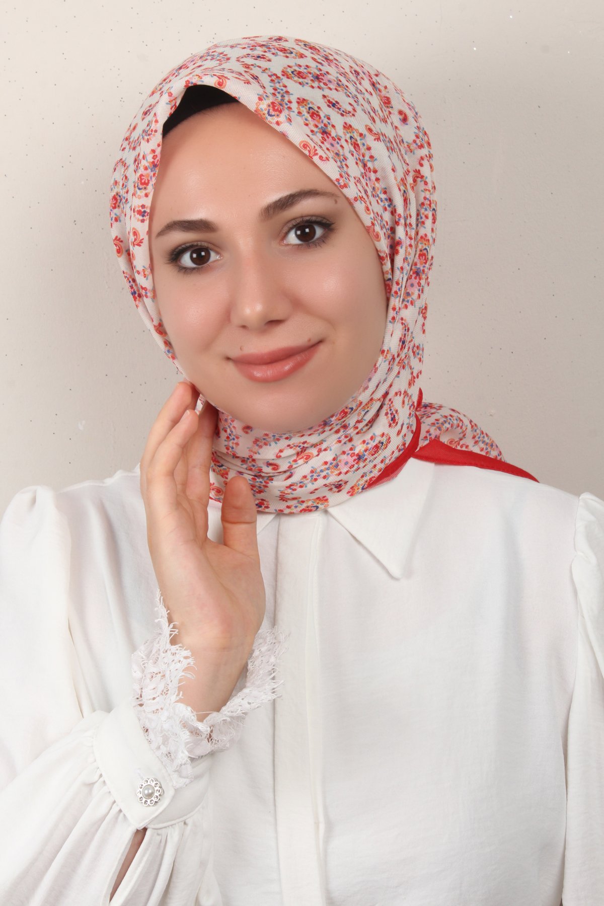 Nirvana Soft Eşarp 8094-4 Kırmızı 