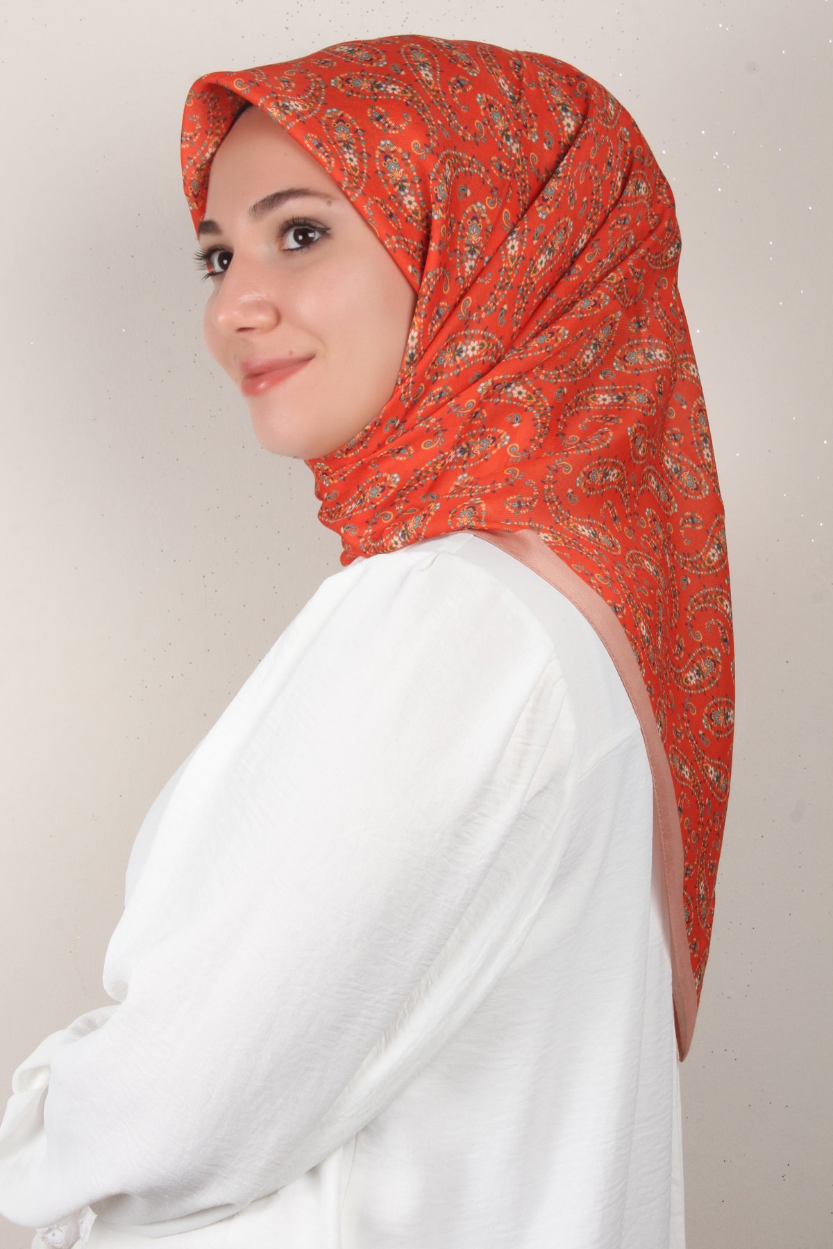 Nirvana Soft Eşarp 8094-7 Turuncu