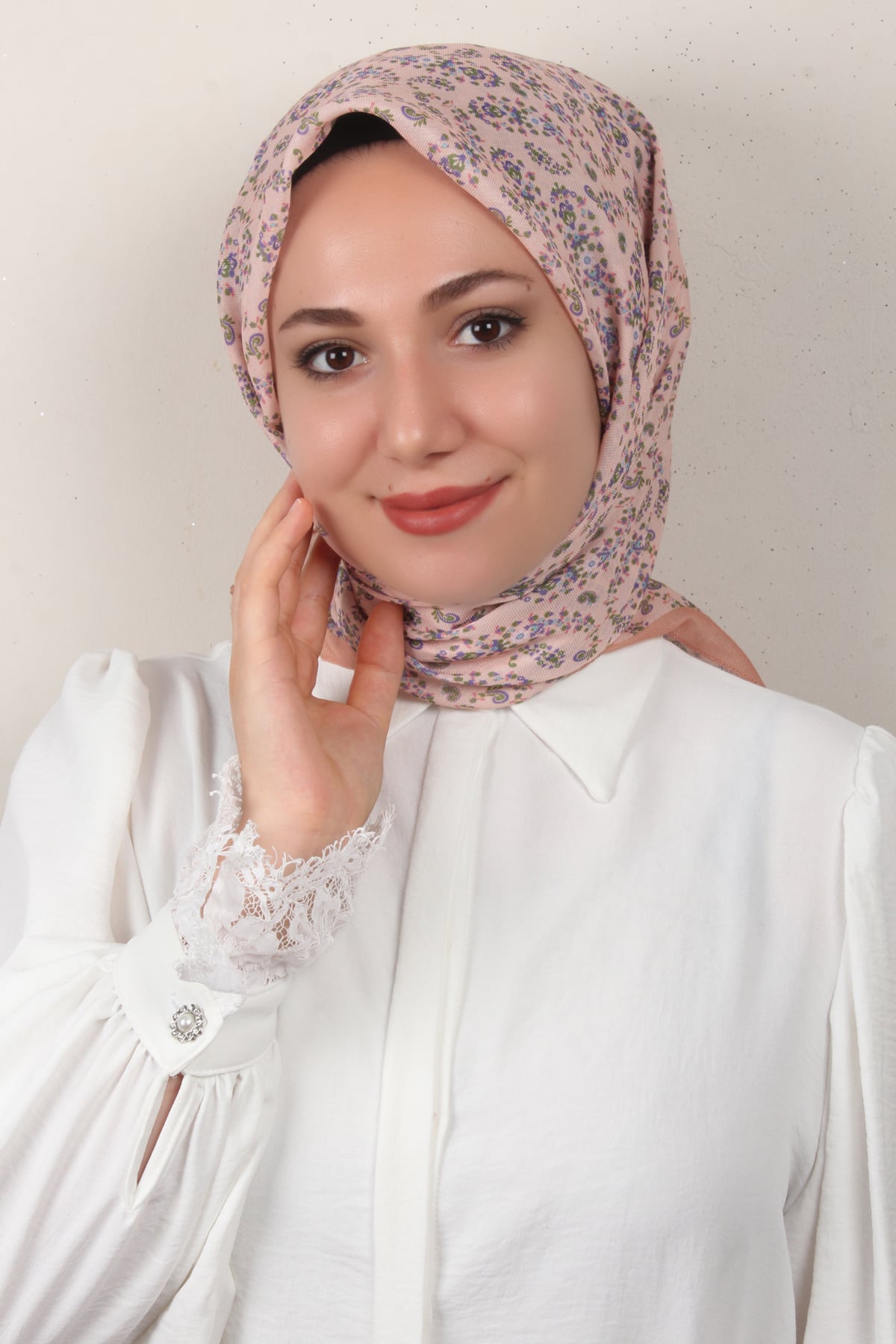 Nirvana Soft Eşarp 8094-9 Pastel Pembe