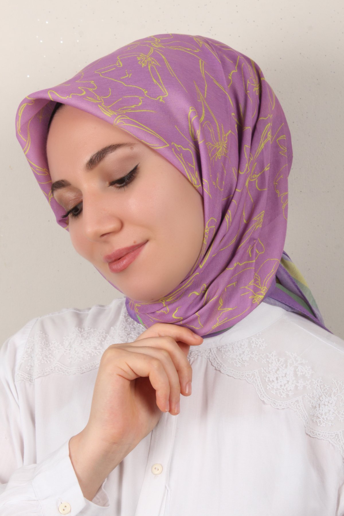 Nirvana Soft Eşarp 8098-1 Sümbül